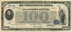 100 Dollar Liberty Loan Bond of 1917